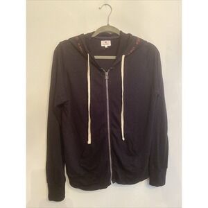 Sundry Full Zip Hoodie Women's Size 1‎ Pima Cotton Blend Long Sleeve Cozy